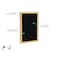 Ghent Enclosed Bulletin Board, 1 Door, Rcycl, Oak Frame, 3 ft H x 2 ft W, Tan Spckd PW13624TR-TN - alternate 3